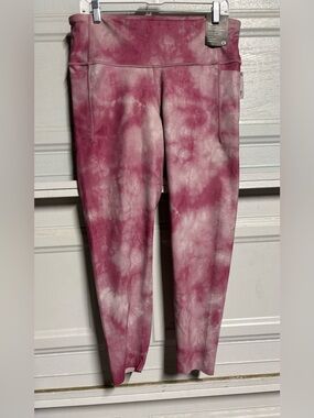GAP Fit Pink Tie-Dye 7/8 Leggings